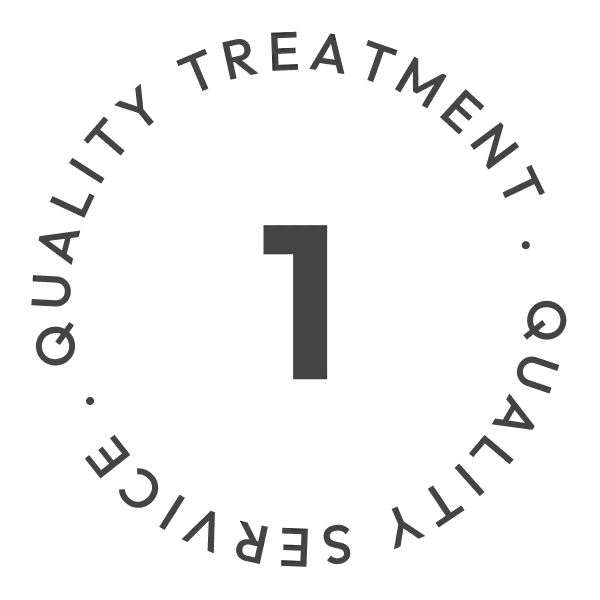 sello de calidad de tratamiento y servicios